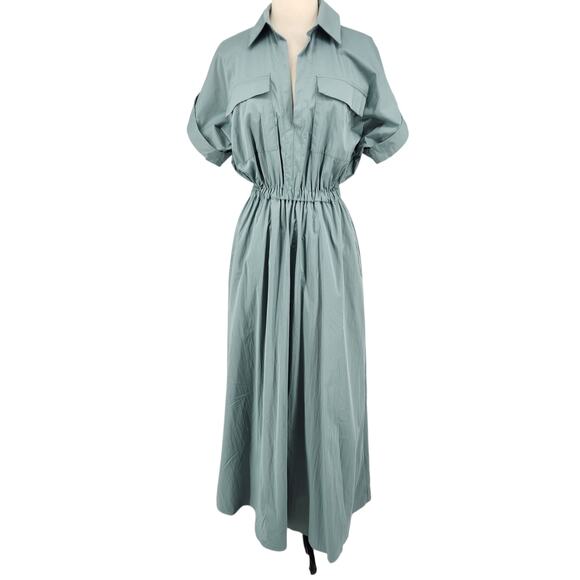 Abercrombie & Fitch Utility Midi Shirt Dress – Size Small - Picture 7 of 8